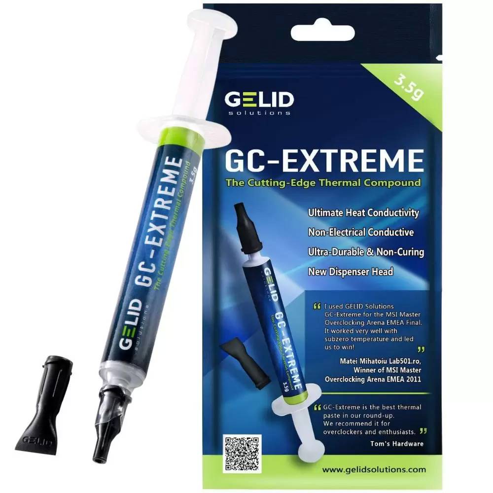 GELID SOLUTIONS Pasta Termoconduttiva GC-Extreme per Dissipatore di Calore 3.5g Grigio-3