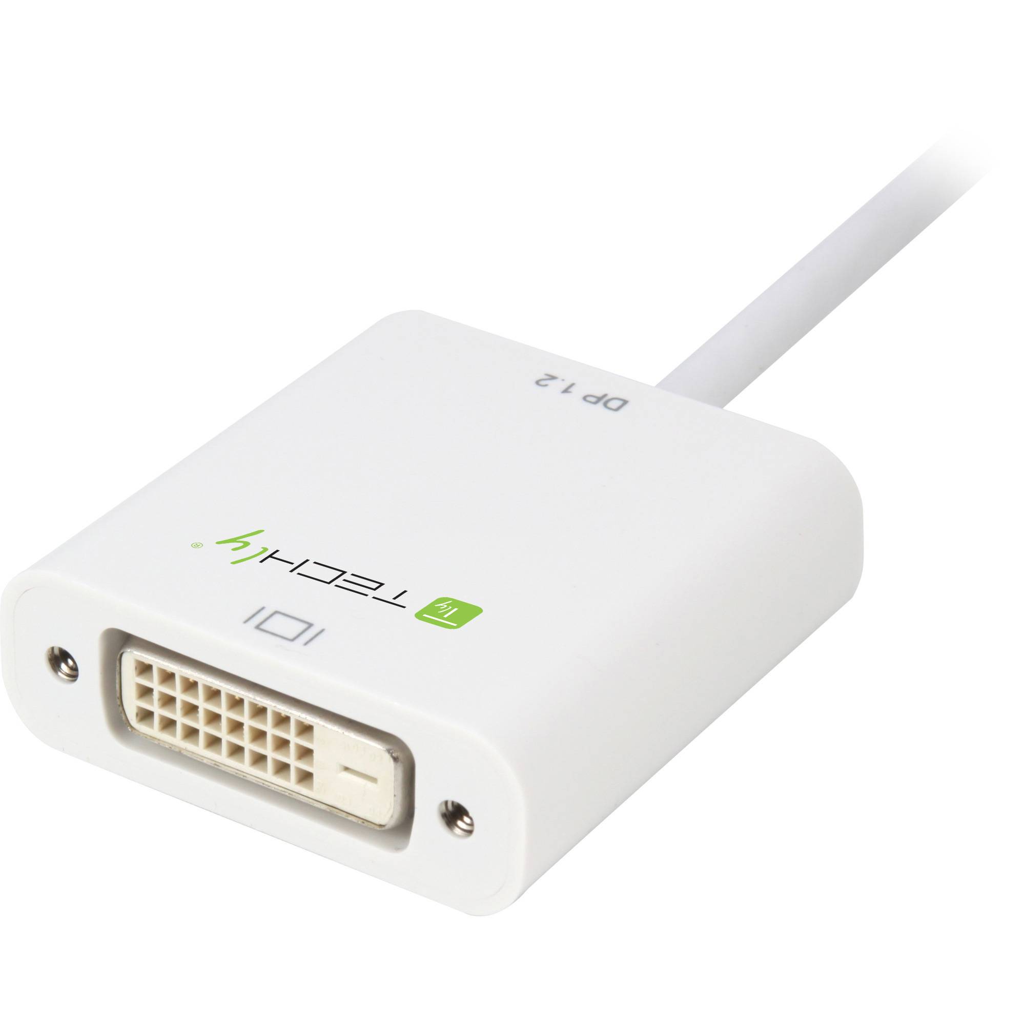 Adattatore DisplayPort 1.2 Maschio / DVI Femmina 15cm Bianco-5