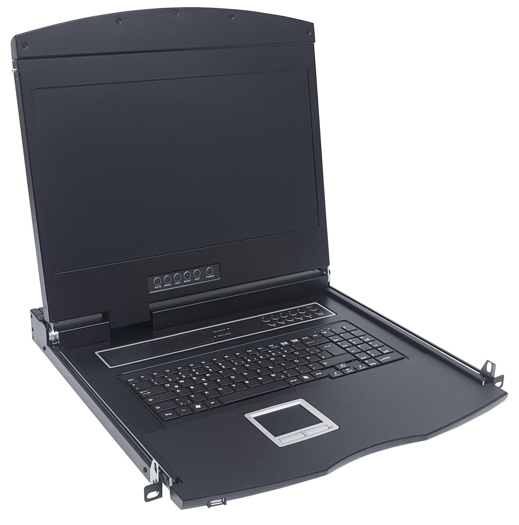 INTELLINET Console KVM Modulare con LCD 19'' da Rack 19'' Nero-1