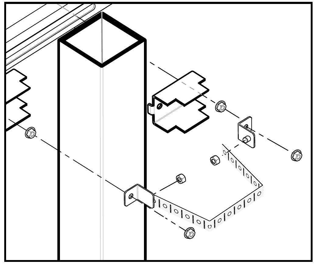 Sistema di fissaggio a palo per rack IP65-3