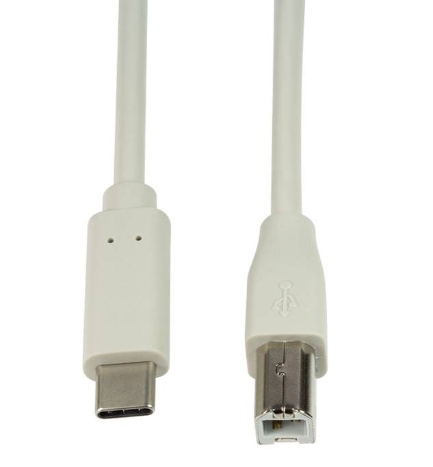 LOGILINK Cavo HighSpeed USB-C&trade Maschio/USB-B Maschio 2m Grigio Grigio 2 m-1