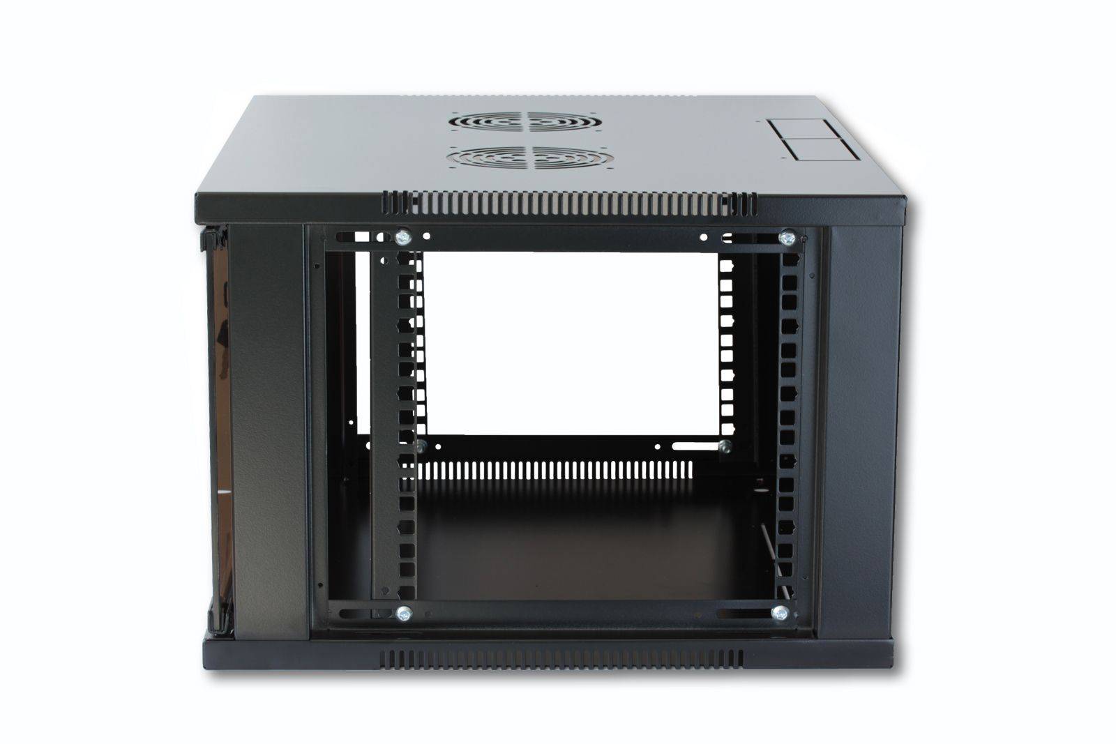 Techly Armadio Rack 19" a Muro 9U prof. 600 Nero Assemblato I-CASE ER-1009B60 I-CASE ER-1009B60-4