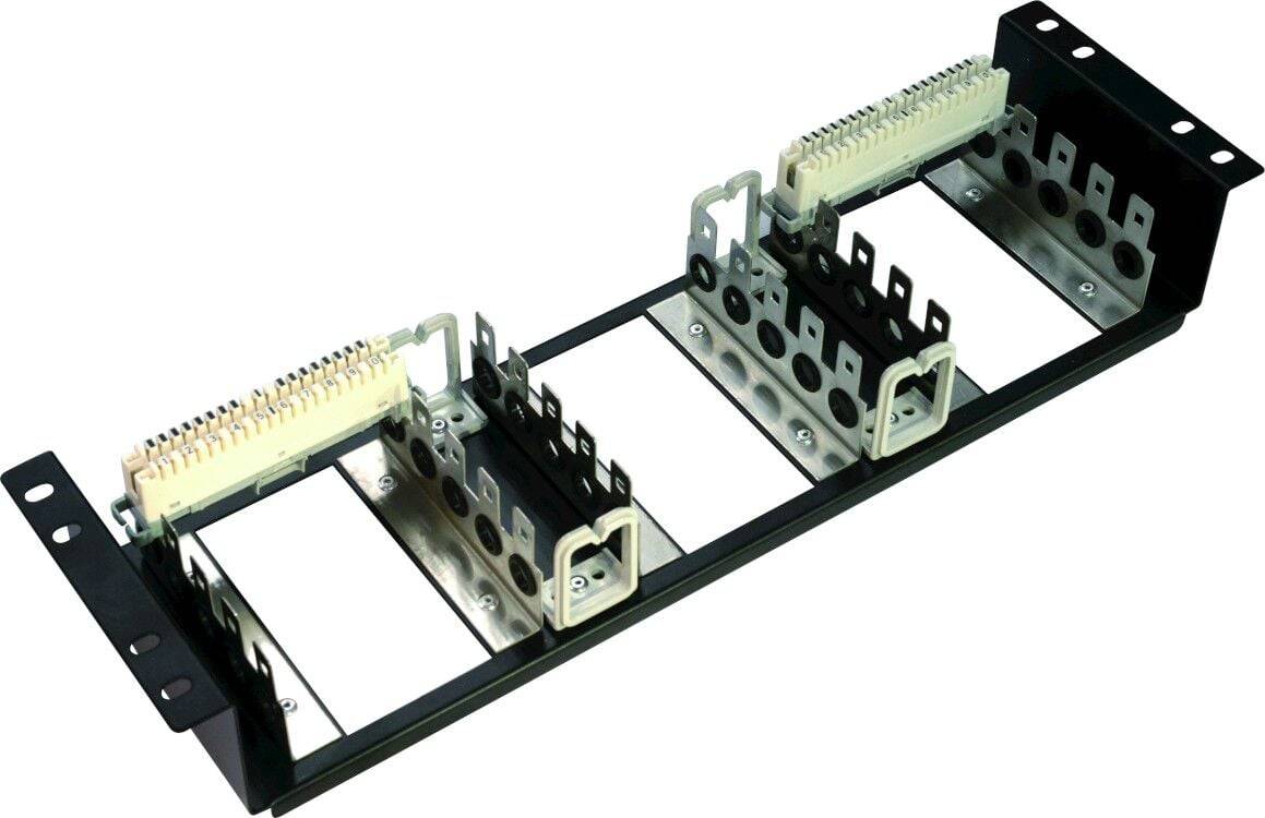INTELLINET Subrack 19'' arretrato per moduli LSA 2U Nero-3