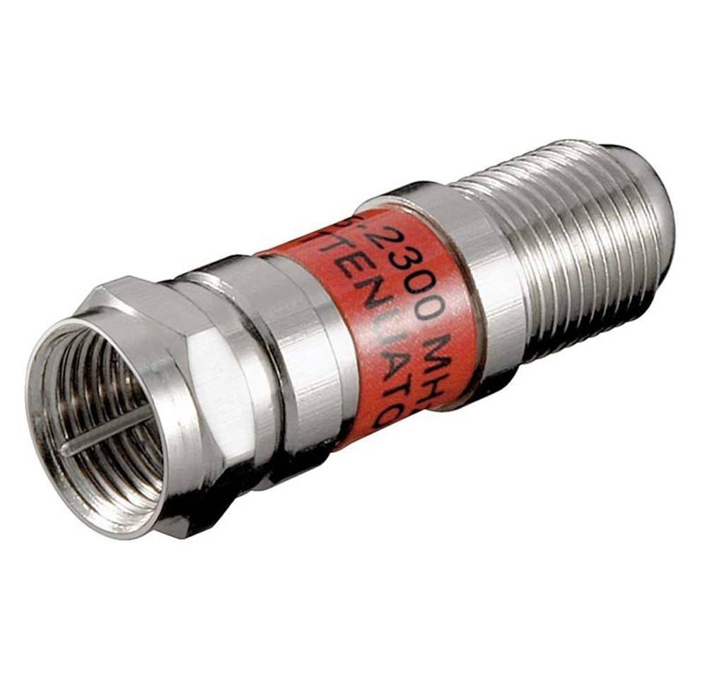 Goobay SAT attenuatore 12 dB - connettore F> presa F-2