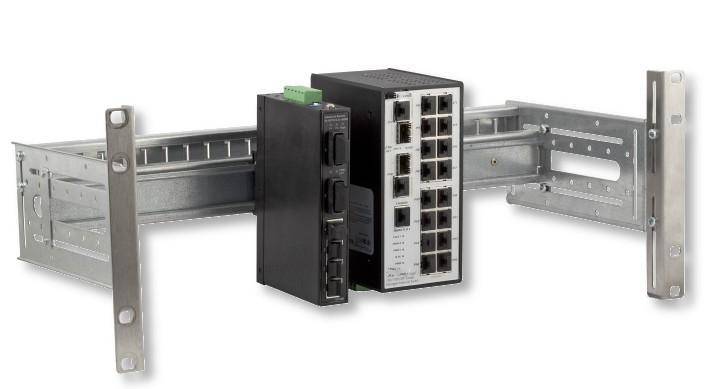 Supporto Guida DIN 4U per Armadi Rack 19'' Grigio-2