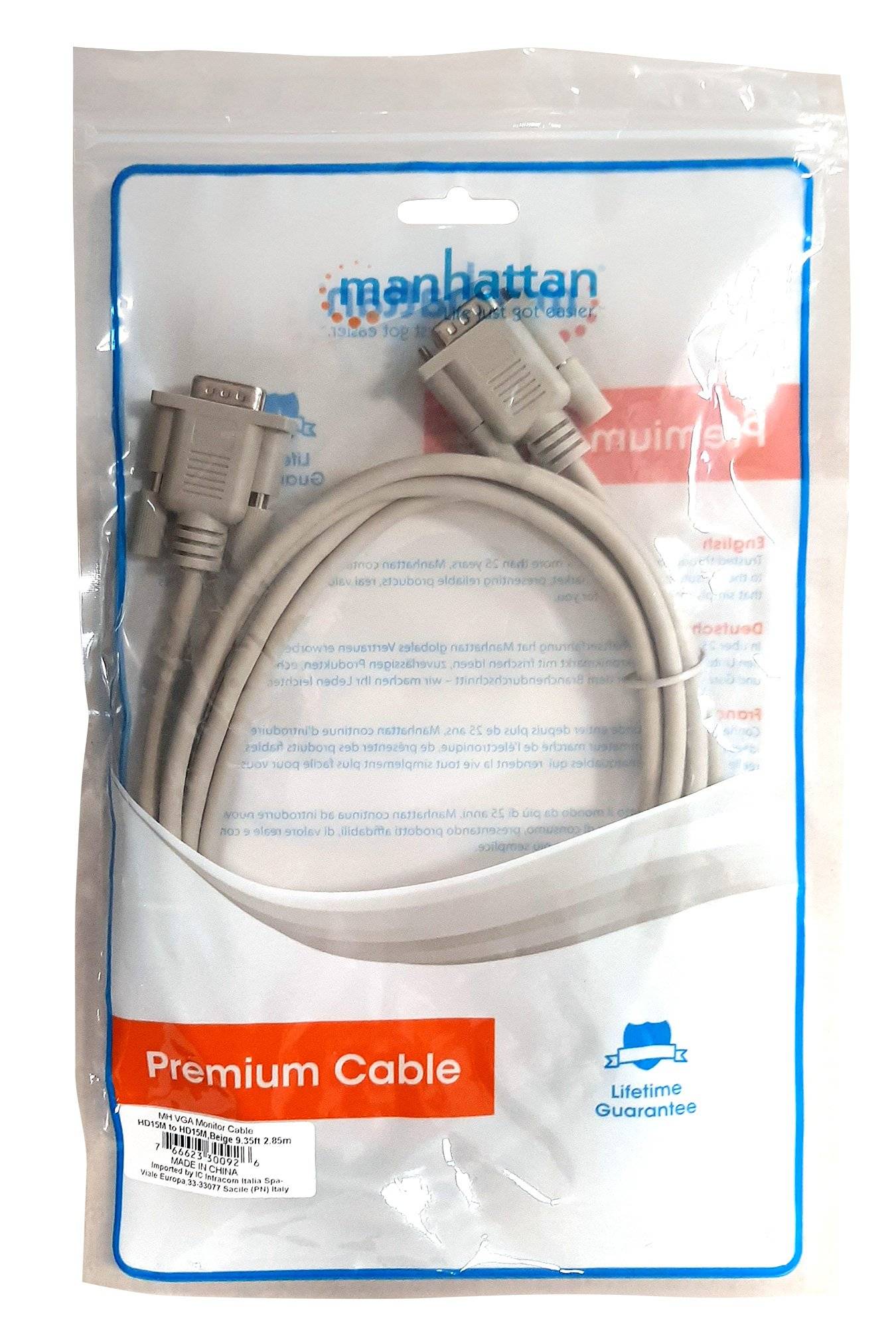 Cavo monitor VGA M/M 5 m-5