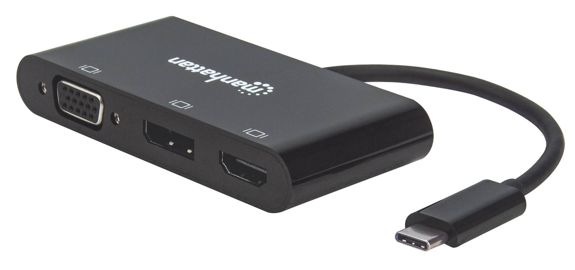 Convertitore Audio Video USB-C™ Multiporta - Hub MST HDMI DP VGA-5