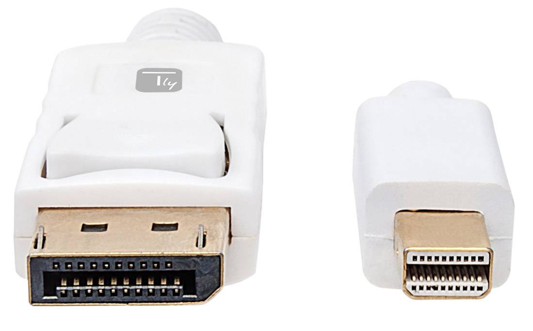 Cavo Mini DisplayPort Maschio a DisplayPort Maschio 4K 60Hz 1m Bianco-5