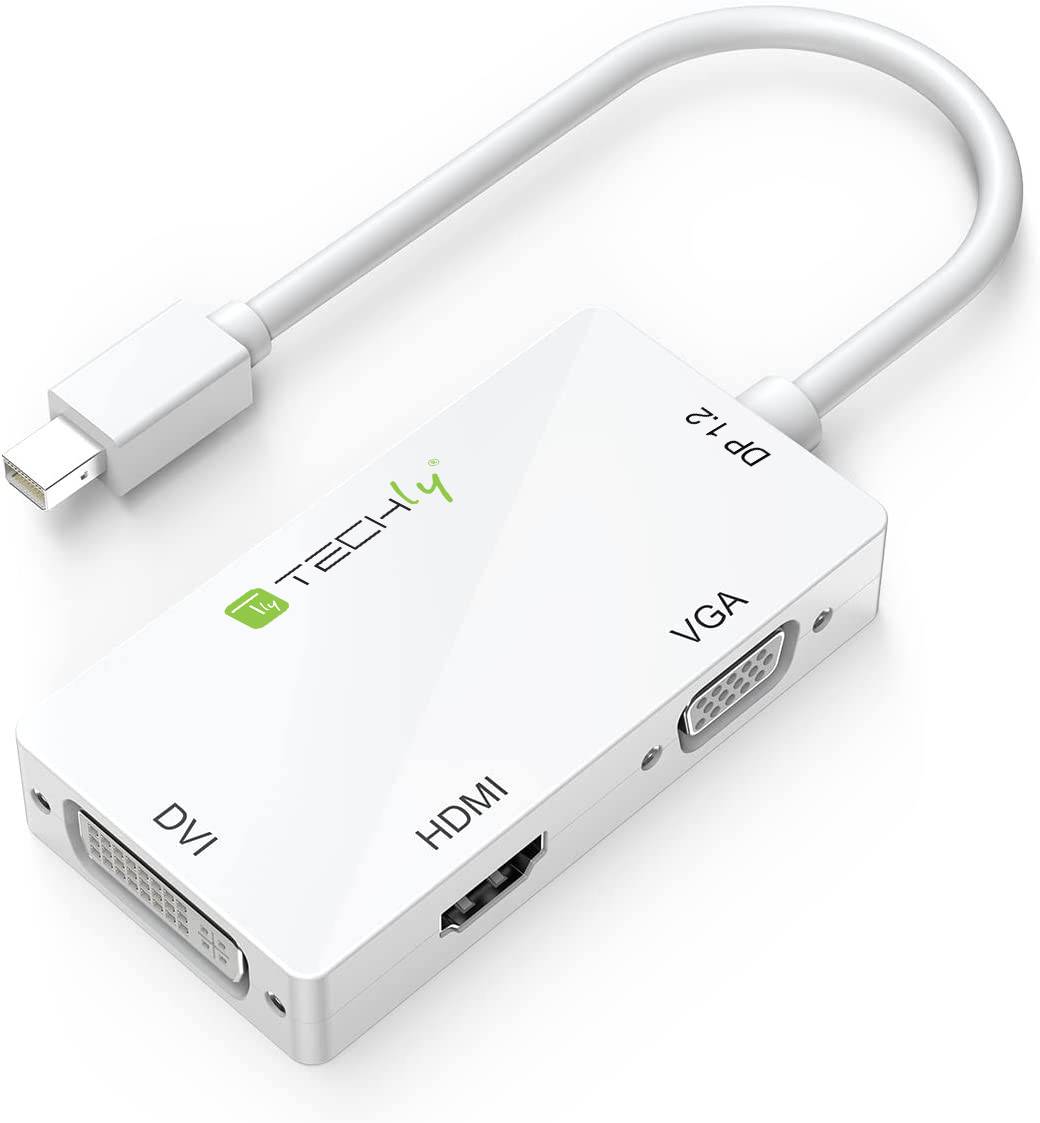 Adattatore 3 in 1 Mini DisplayPort 1.2 (Thunderbolt) a HDMI/DVI/VGA-5