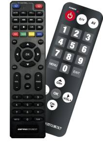 Decoder Ricevitore Digitale Terrestre DVB-T2 HEVC Main10 con doppio telecomando-3