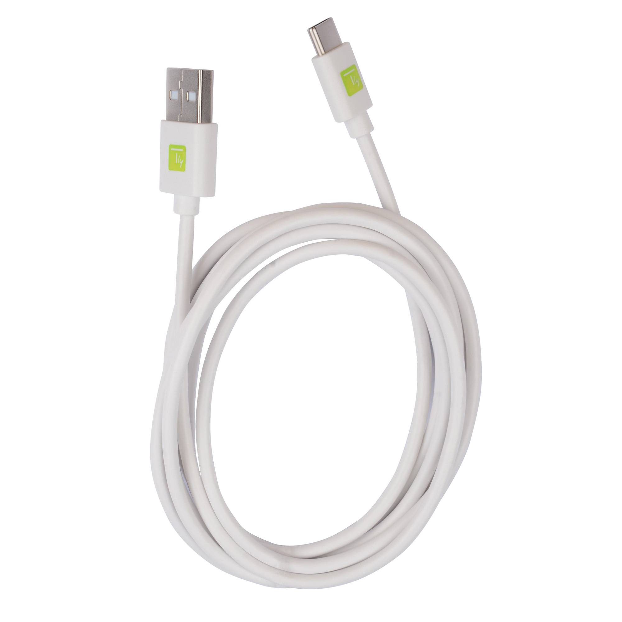 Cavo USB A Maschio 2.0 / USB-C™ Maschio 2m Bianco-1