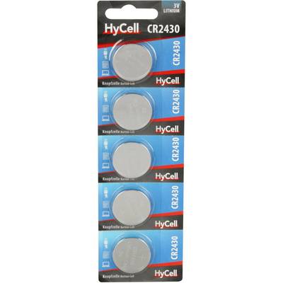 HyCell Batteria a bottone CR 2430 3 V 5 pz. 300 mAh Litio CR2430