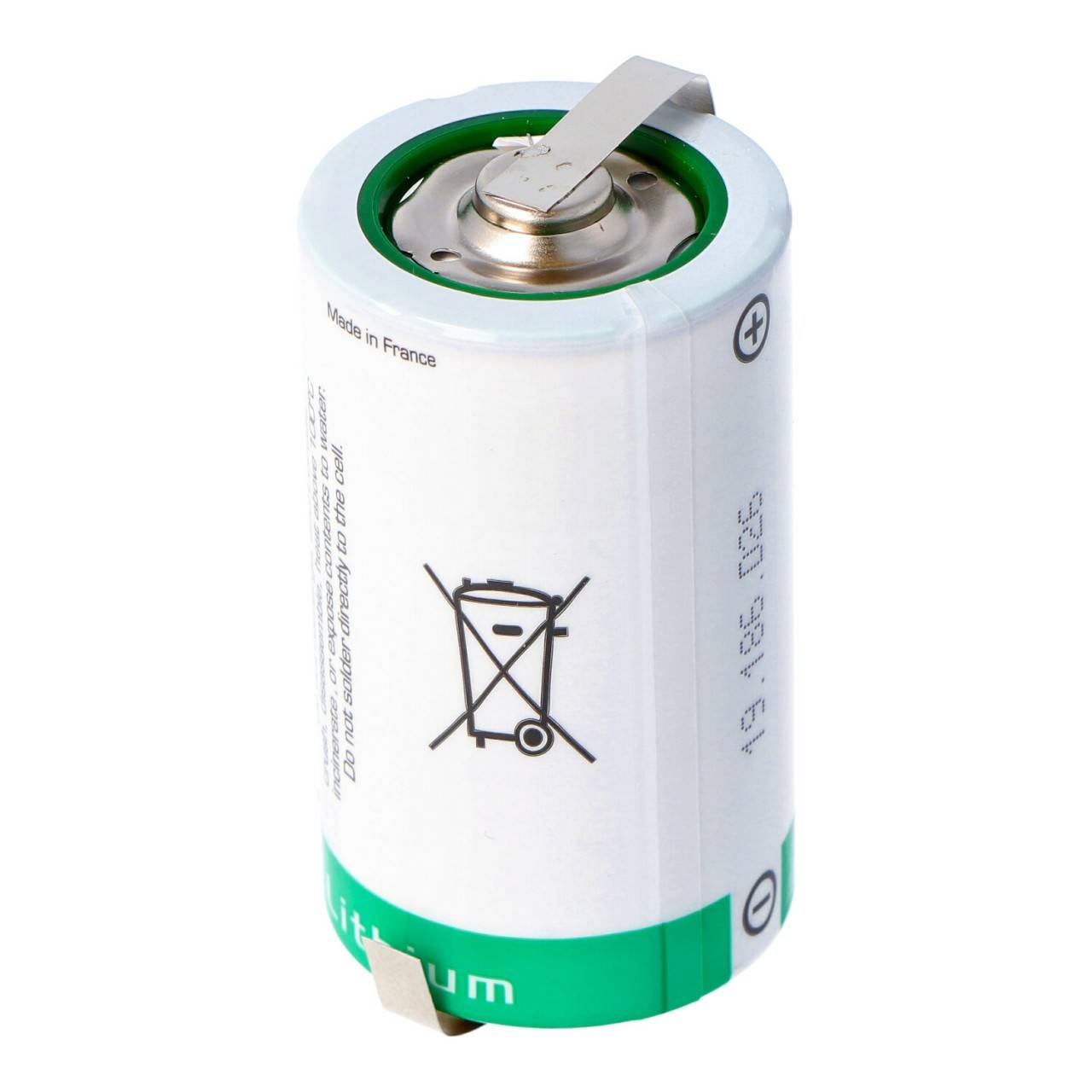 Batteria al litio SAFT LSH 20 3.6V Primaria LSH20 con capicorda a saldare Z-1