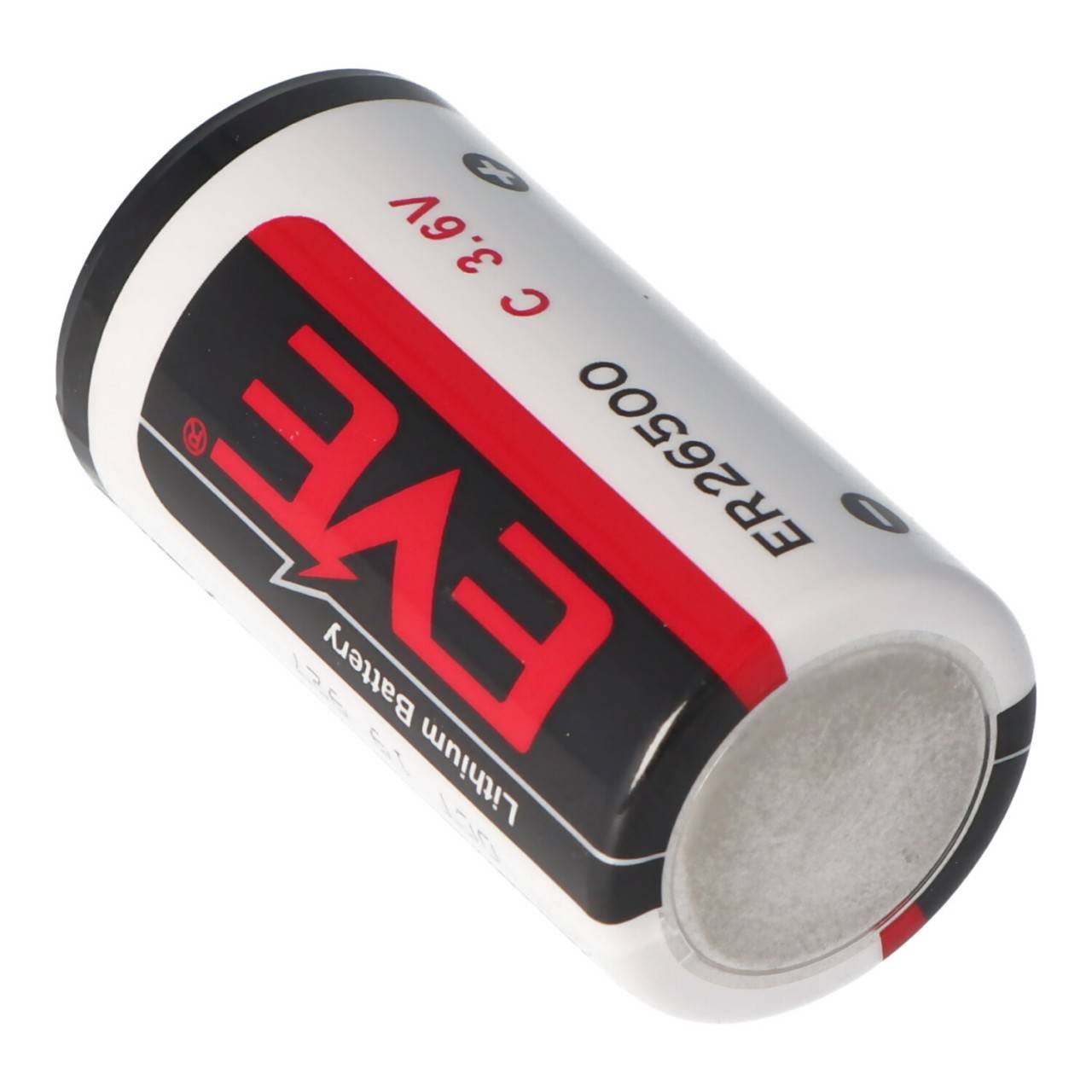 Batteria al litio ER26500 Bobina taglia C ER 26500, 3,6 volt 8500 mAh con polo positivo stretto min 0,3 mm, max 0,5 mm-4