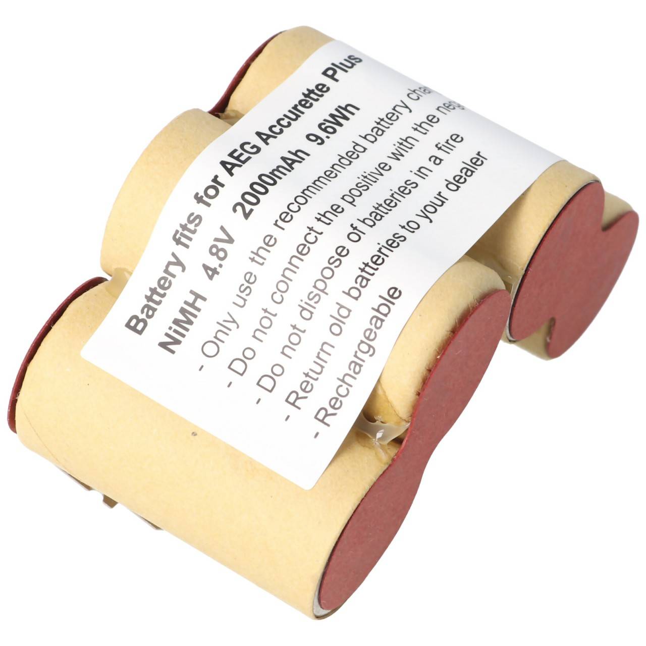 Batteria AccuCell adatta per aspirapolvere, aspirapolvere portatili 4,8 volt-4