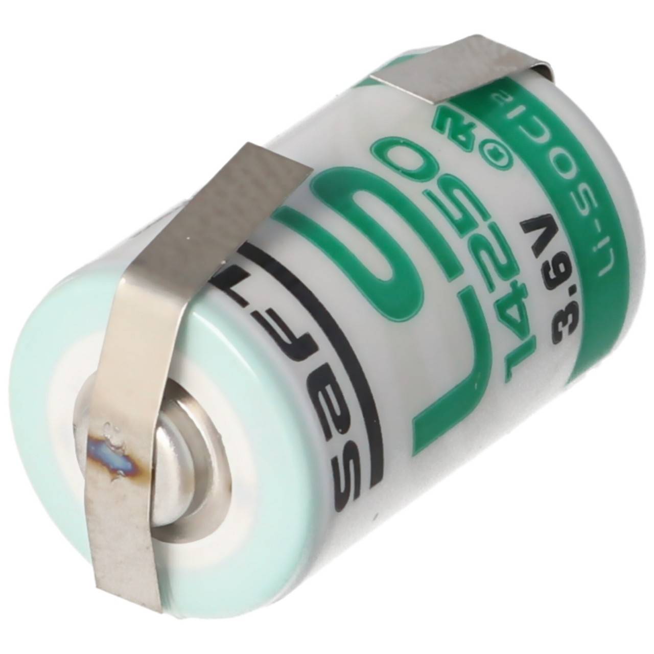 Batteria al litio SAFT LS14250CNR, taglia 1/2 AA, capocorda a saldare a U-3