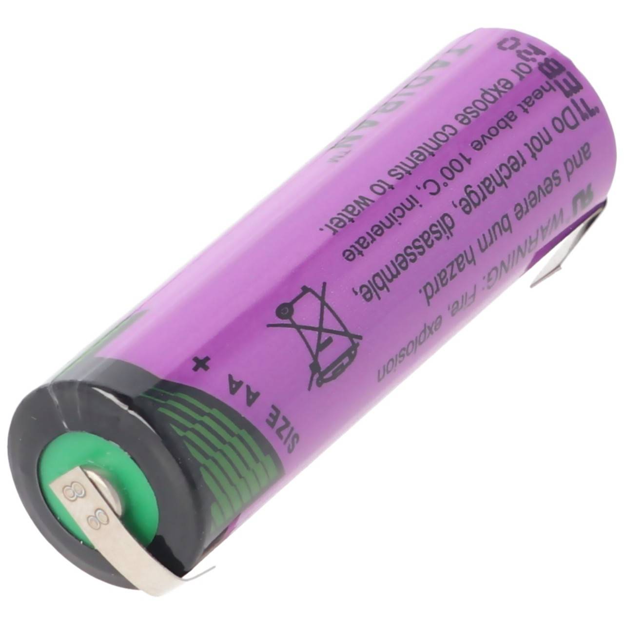 Batteria al litio inorganica Sunshine SL-760/T con capicorda a saldare a forma di U-2