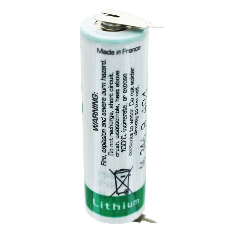 Batteria al litio SAFT LS14500CNA con 2 contatti di stampa-1