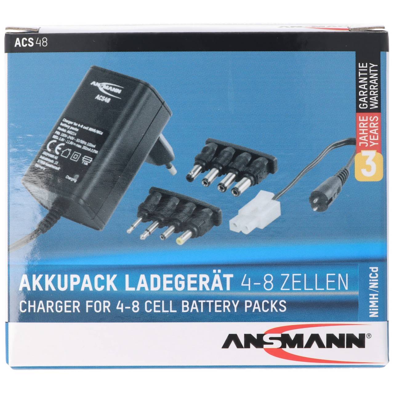 Caricabatterie rapido adatto per batterie Karcher K55, K55 PET NiMH-3