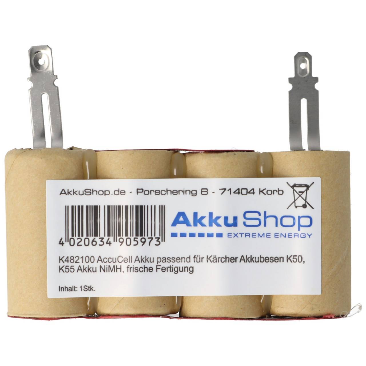 Batteria per scopa a batteria Kärcher K50mAh, batteria ad alte prestazioni K55 batteria NiMH 3000mAh-1