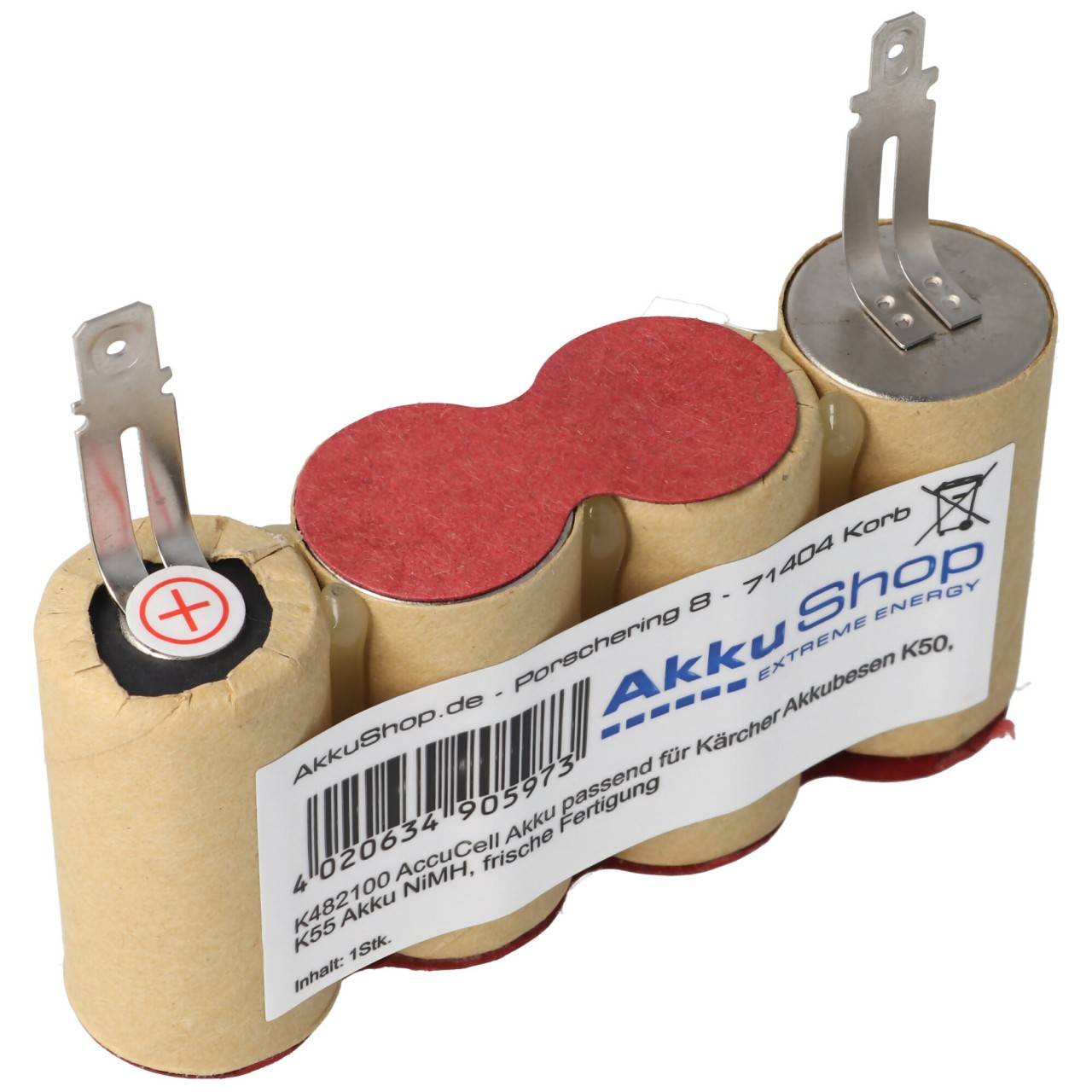 Batteria per scopa a batteria Kärcher K50mAh, batteria ad alte prestazioni K55 batteria NiMH 3000mAh-2
