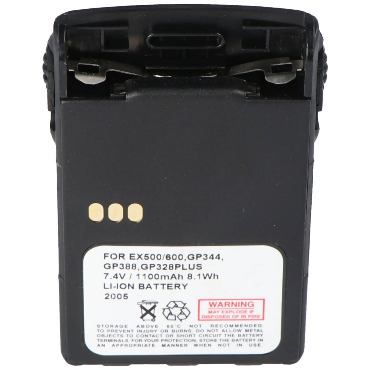 Batteria adatta per Motorola GP388, PMW502H, Li-ION 1100mAh-3