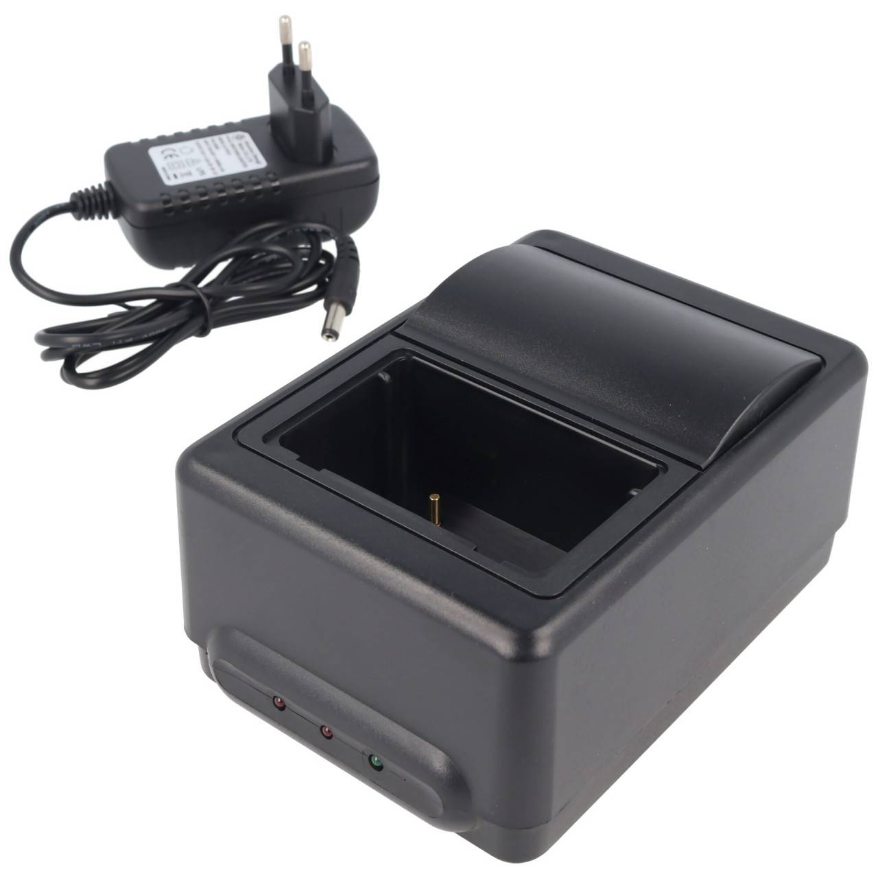 Caricabatterie rapido adatto alla batteria Autec MH0707L NiMH, con indicatori di carica e alimentazione 100-240 volt-1