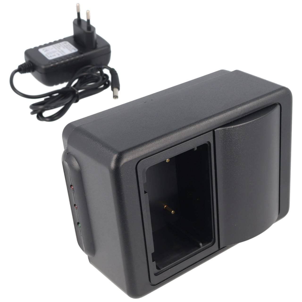 Caricabatterie rapido adatto alla batteria Autec MH0707L NiMH, con indicatori di carica e alimentazione 100-240 volt-2
