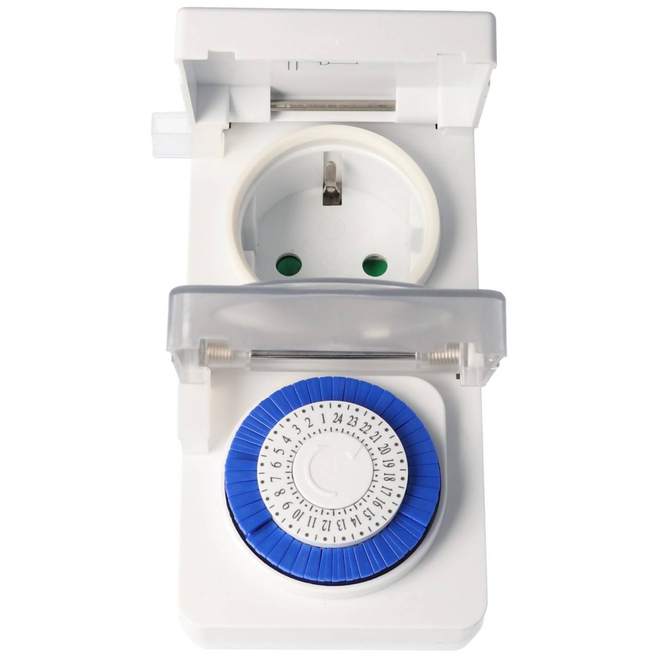 Timer analogico Goobay IP44 1 pezzo in una scatola-1