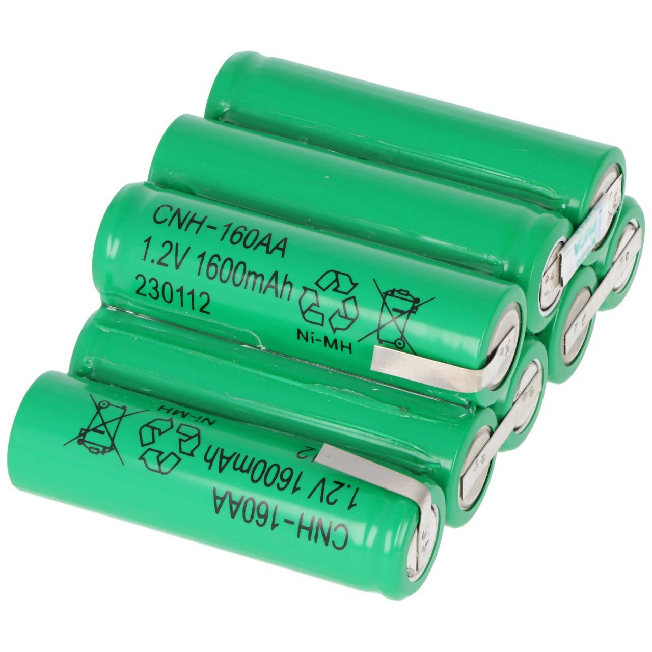 Batteria adatta per microfono MCW-D 521 con pacco batteria NiMH da 9,6 volt 1600mAh 1600mAh-2