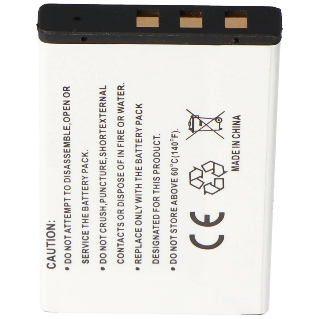 Batteria Fuji NP-60 con 1200 mAh come batteria replica di AccuCell-3