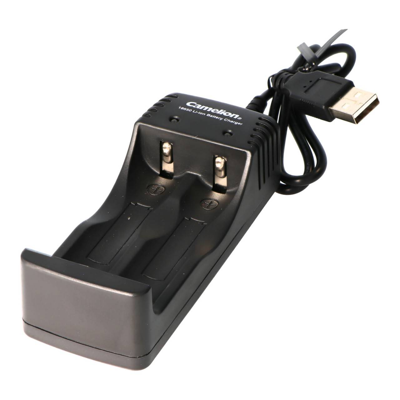 Caricabatterie USB 18650 agli ioni di litio con cavo di ricarica Micro USB adatto per 1 o 2 batterie agli ioni di...-0