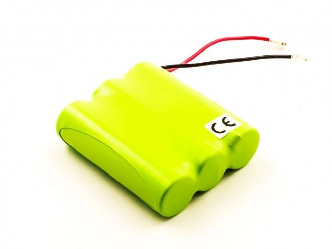 Batteria adatta per telefono cordless universale, Panasonic, Philips, Sanyo, NiMH, 3,6 V, 1300 mAh-1