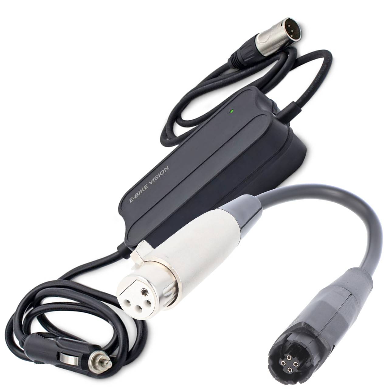 Caricabatterie da auto 12V solo per batterie e-bike-Vision per Yamaha serie PW-X e PW, batteria SE, TE 36V, tensione...-0