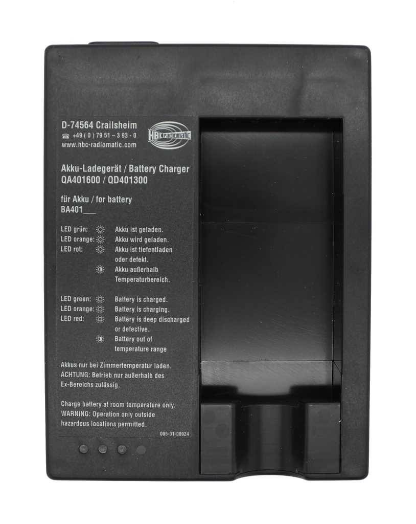 Caricabatterie originale HBC QD401300 adatto per HBC BA401030-2