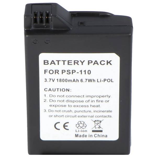 Batteria agli ioni di litio 1800 mAh 3,7 V per console di gioco come Sony PSP-110, PSP-280G