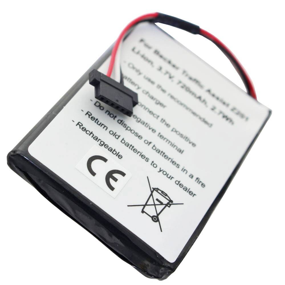 Batteria adatta per Becker Traffic Assist Z201, S30, 338937010150-2