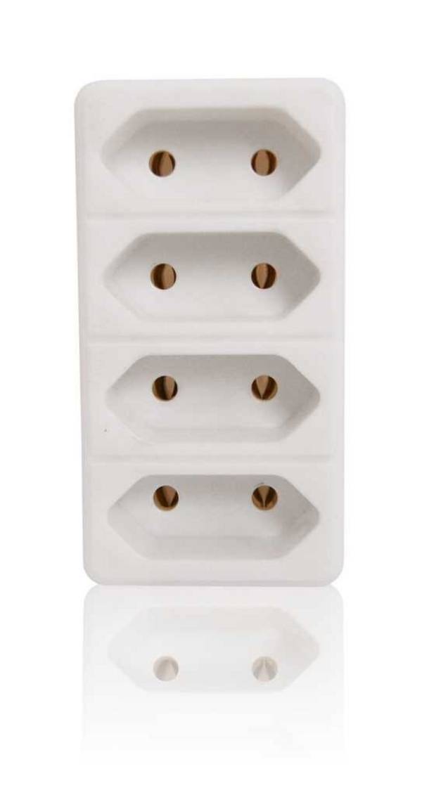 Multiplug 4x Euro bianco