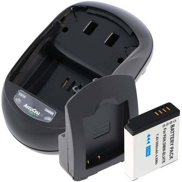 Caricabatterie rapido e batteria adatta per la batteria Panasonic DMW-BLH7 Lumix DMC-GM1, Lumix DMC-GM1K S