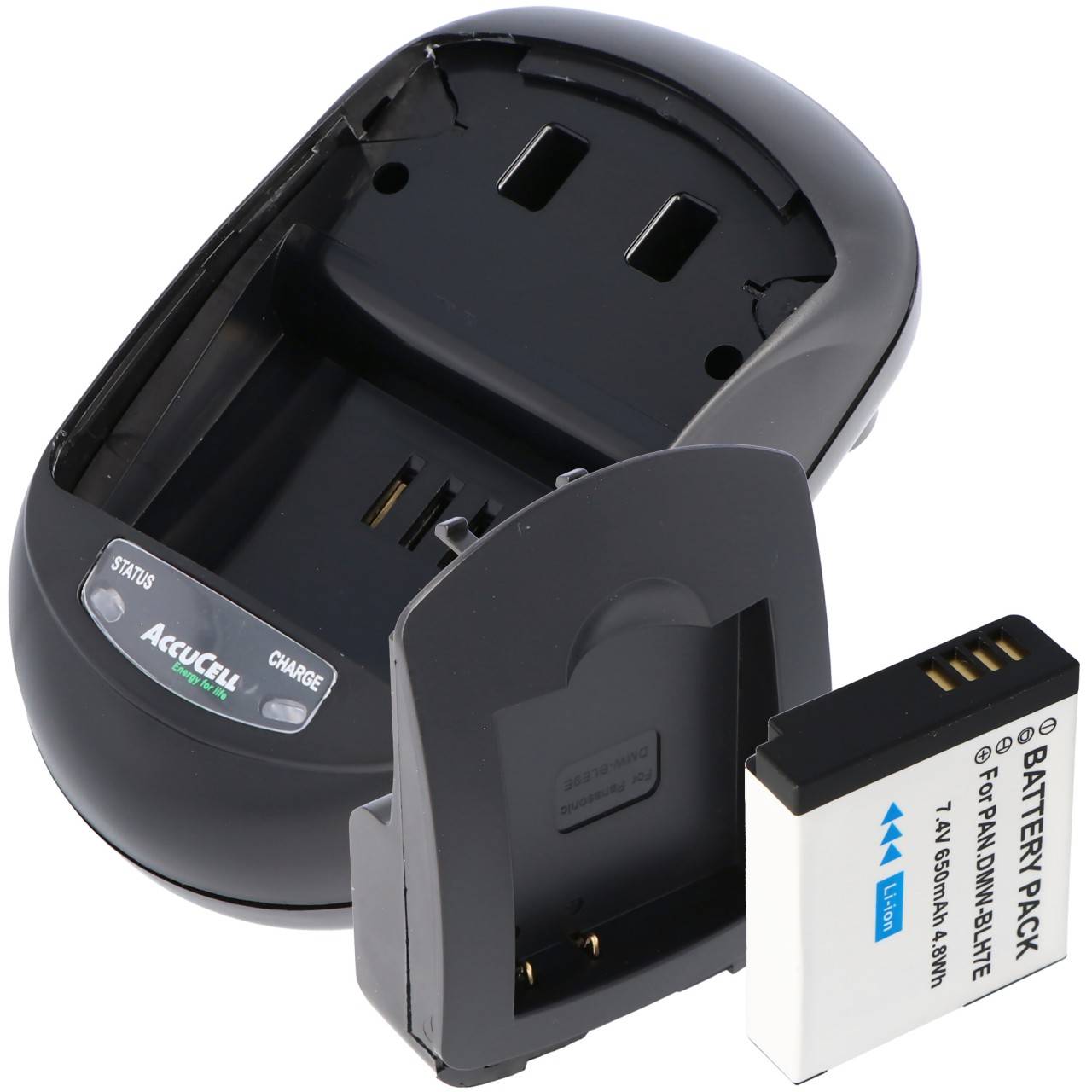 Caricabatterie rapido e batteria adatta per la batteria Panasonic DMW-BLH7 Lumix DMC-GM1, Lumix DMC-GM1K S-0