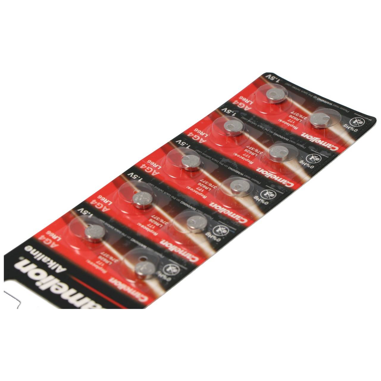 Il set di 10 batterie a bottone AG 4 di marca corrisponde a V376, batterie a bottone V377 LR626, 1,5 V in genere 18 mAh-2