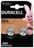 Batteria al litio Duracell CR2016 in blister da 2