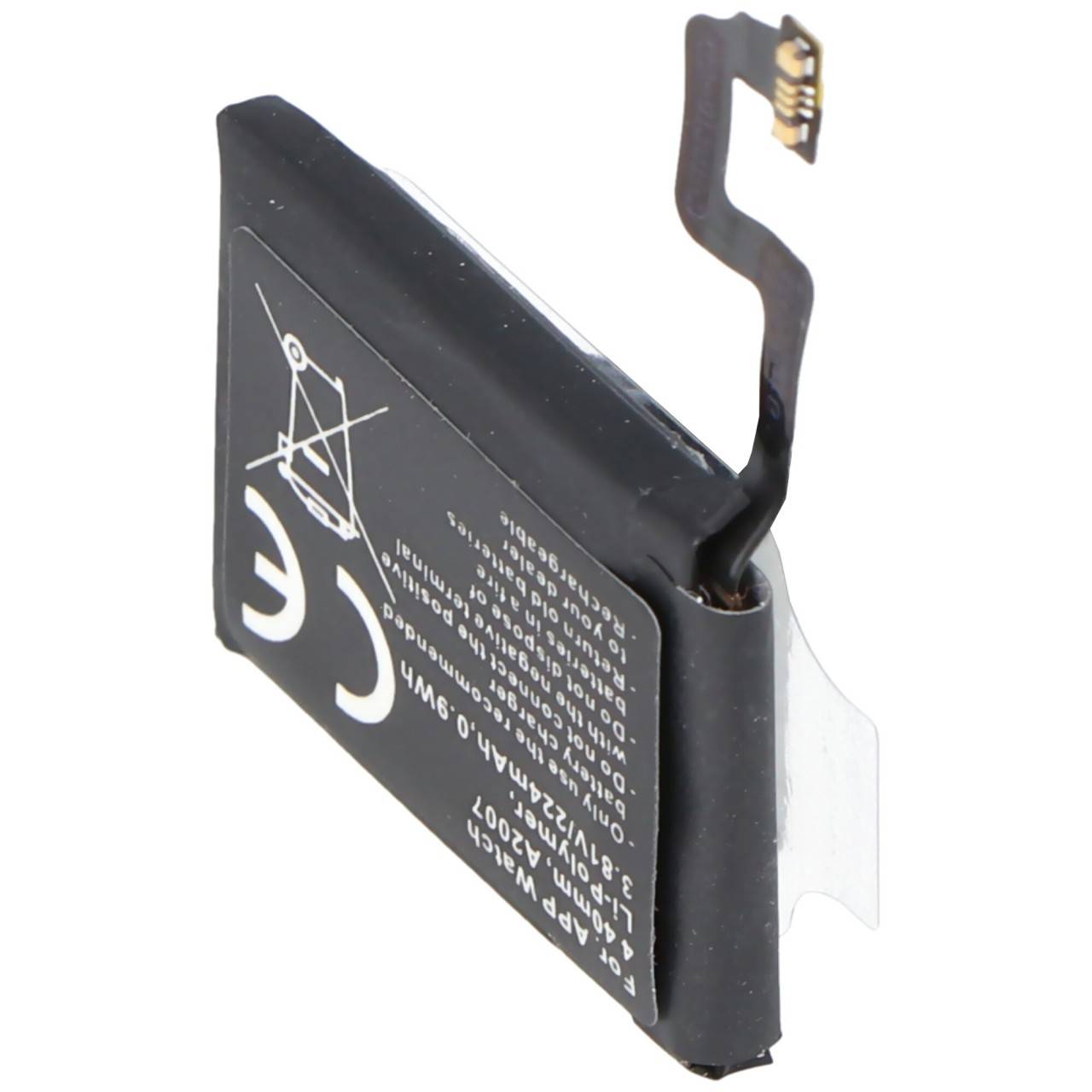 Batteria adatta per Apple Watch 4 40 mm, A2007, Li-Polymer, 3,81 V, 224 mAh, 0,9 Wh, integrata, senza attrezzi-0