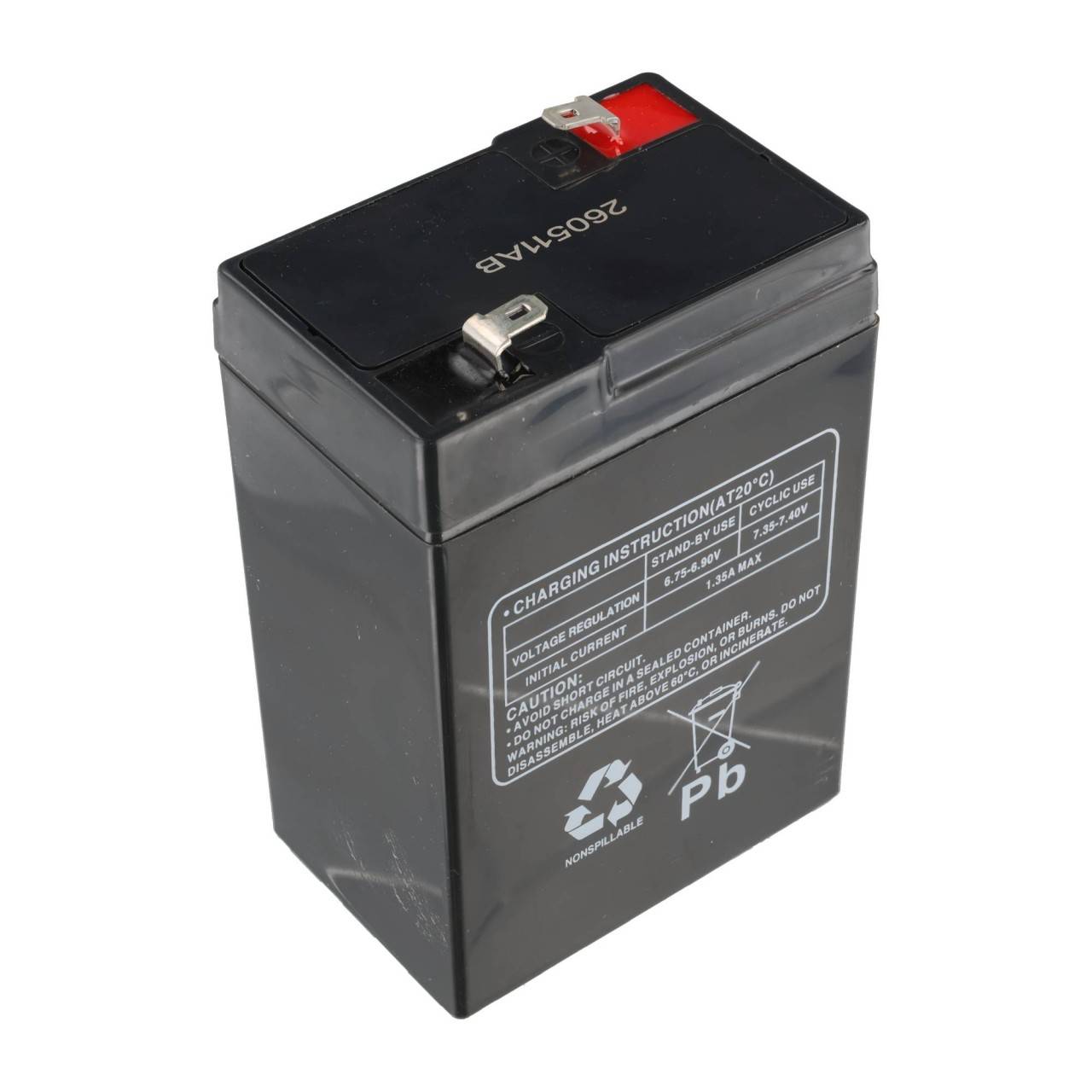 Batteria al piombo AKKUmed adatta per pulsossimetro Nellcor NPB190, 195, 290, 295, 390, 395, 595, 600 uw - 6,0 V 4500...-2