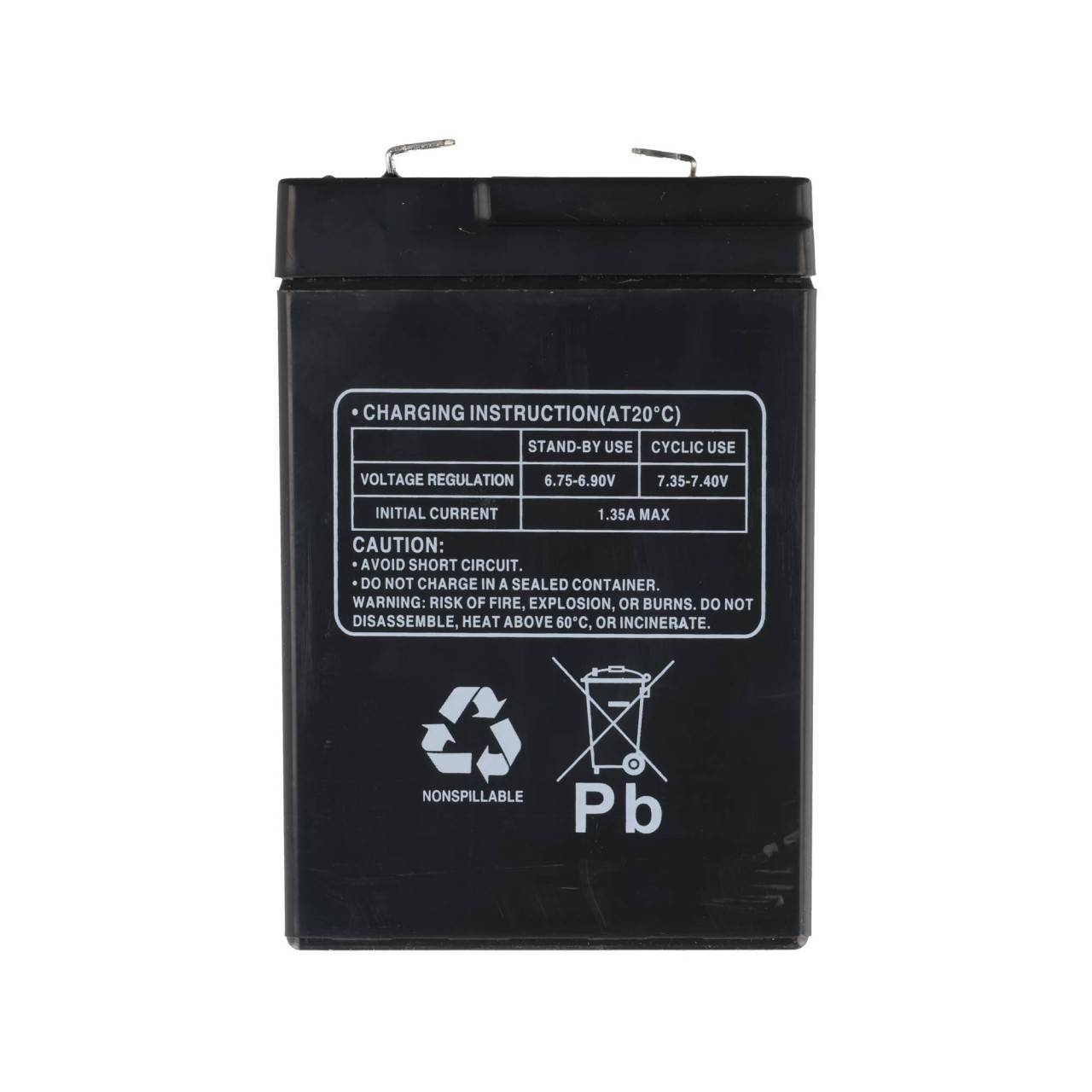 Batteria al piombo AKKUmed adatta per pulsossimetro Nellcor NPB190, 195, 290, 295, 390, 395, 595, 600 uw - 6,0 V 4500...-4
