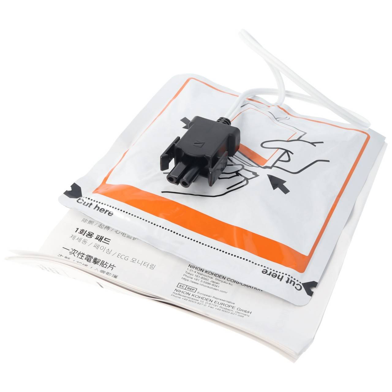 Elettrodi di defibrillazione originali Nihon Kohden Cardiolife AED 2100 P-740K-3
