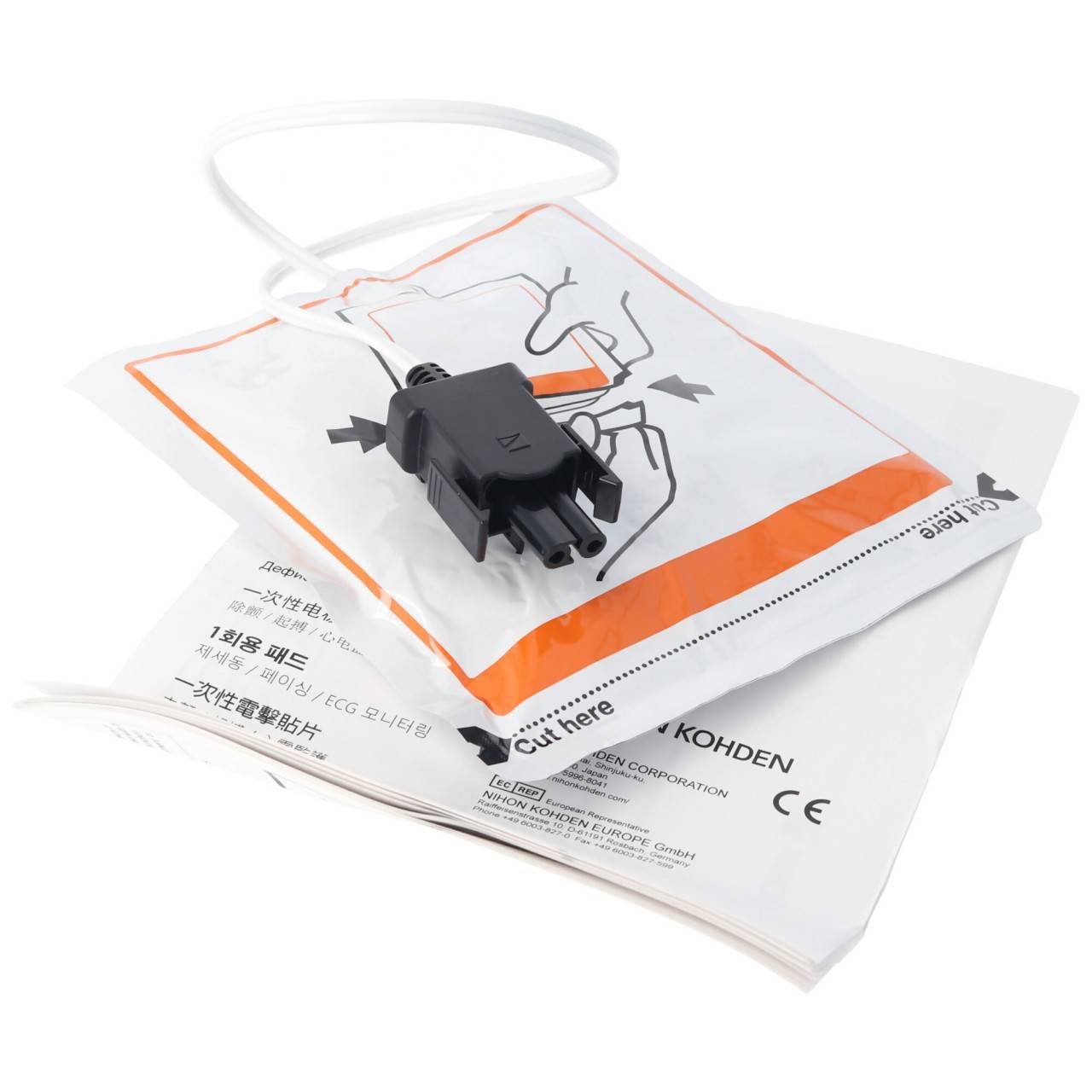 Elettrodi di defibrillazione originali Nihon Kohden Cardiolife AED 2100 P-740K-4