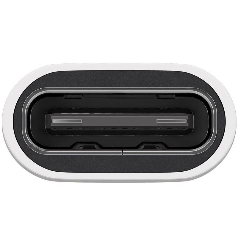 Adattatore da USB 2.0 Micro-B a USB-C bianco, per il collegamento di un dispositivo Micro-USB con un cavo USB-C-3