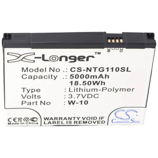 Batteria adatta per Netgear MR1100 308-10019-01 W-10, W-10A, Netgear NightHawk M1, 1ICP4/54/72-2 3,7 Volt 5000 mAh...