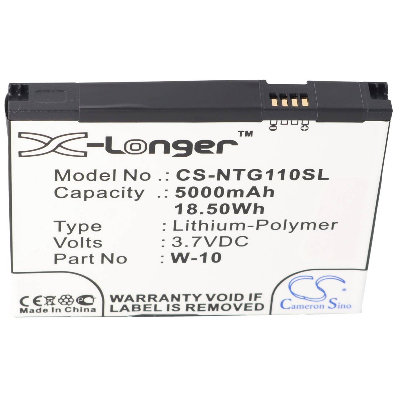 Batteria adatta per Netgear MR1100 308-10019-01 W-10, W-10A, Netgear NightHawk M1, 1ICP4/54/72-2 3,7 Volt 5000 mAh...-0